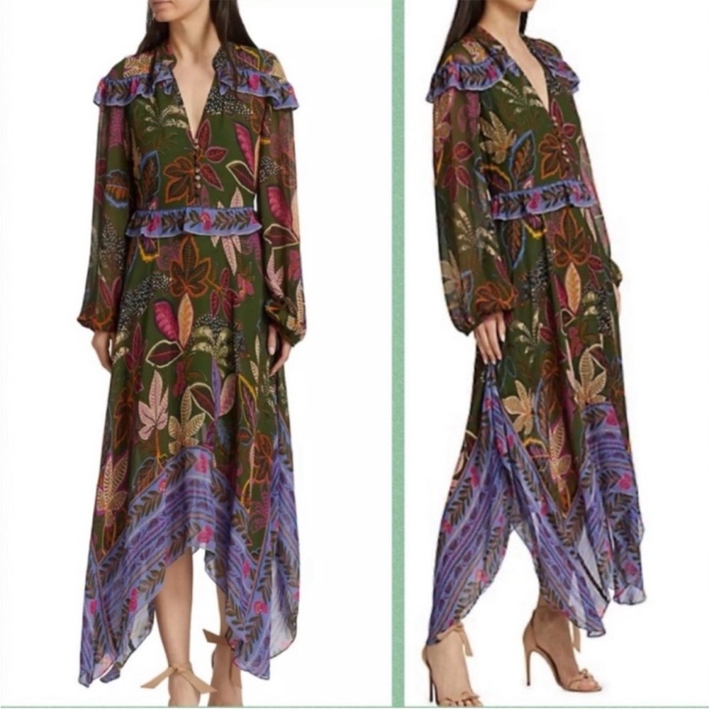 FARM RIO NWT Wild Jungle MIDI Dress Medium 
$200 L68-1 - Picture 2 of 7